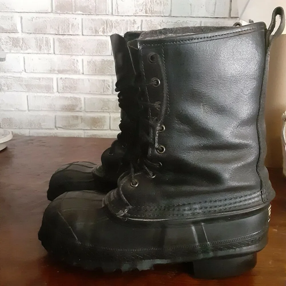 LaCrosse Leather Upper De-icer Black,Steel Shank Boot sz 6? CSA Approval